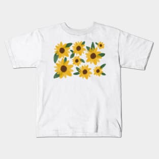 cute yellow sunflowers Kids T-Shirt